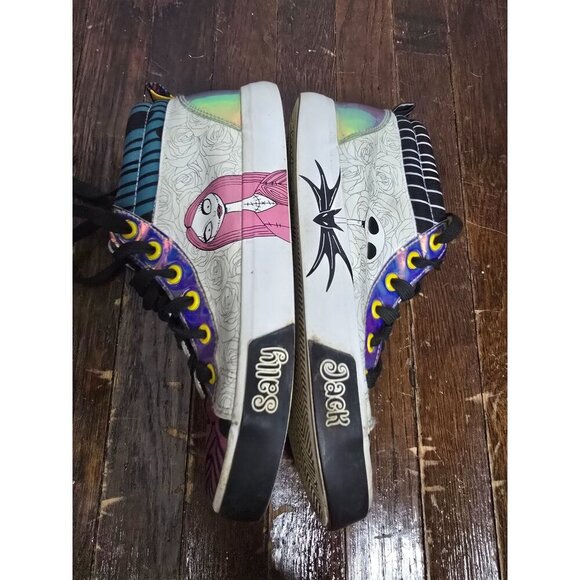 Disney Nightmare Before Christmas Mid Sneaker Jack Skellington Sally - Picture 4 of 11